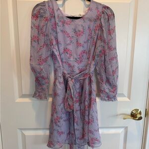 LoveShackFancy Lavender Floral Dress